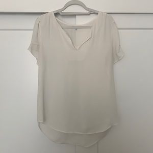 White Short Sleeve Blouse